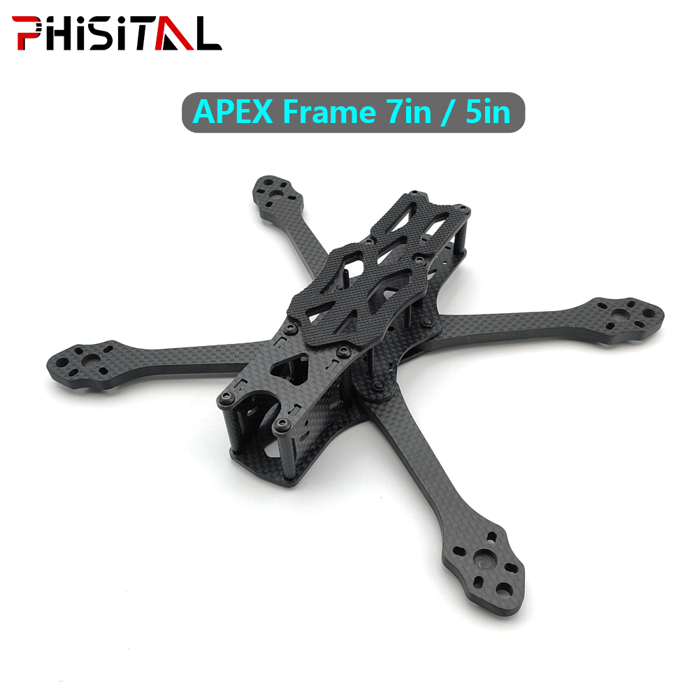 Drone Aerial Photography - APEXフレーム 7インチ/6インチ/5インチ カーボンファイバー製クアッドコプターフレームキット（19/22mmカメラ用） | アナログVTX |