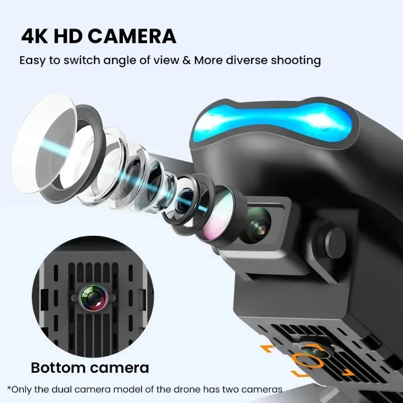 Drone Multispectral - E99Pro HD 4K デュアルWiFi FPVドローン 障害物回避機能搭載