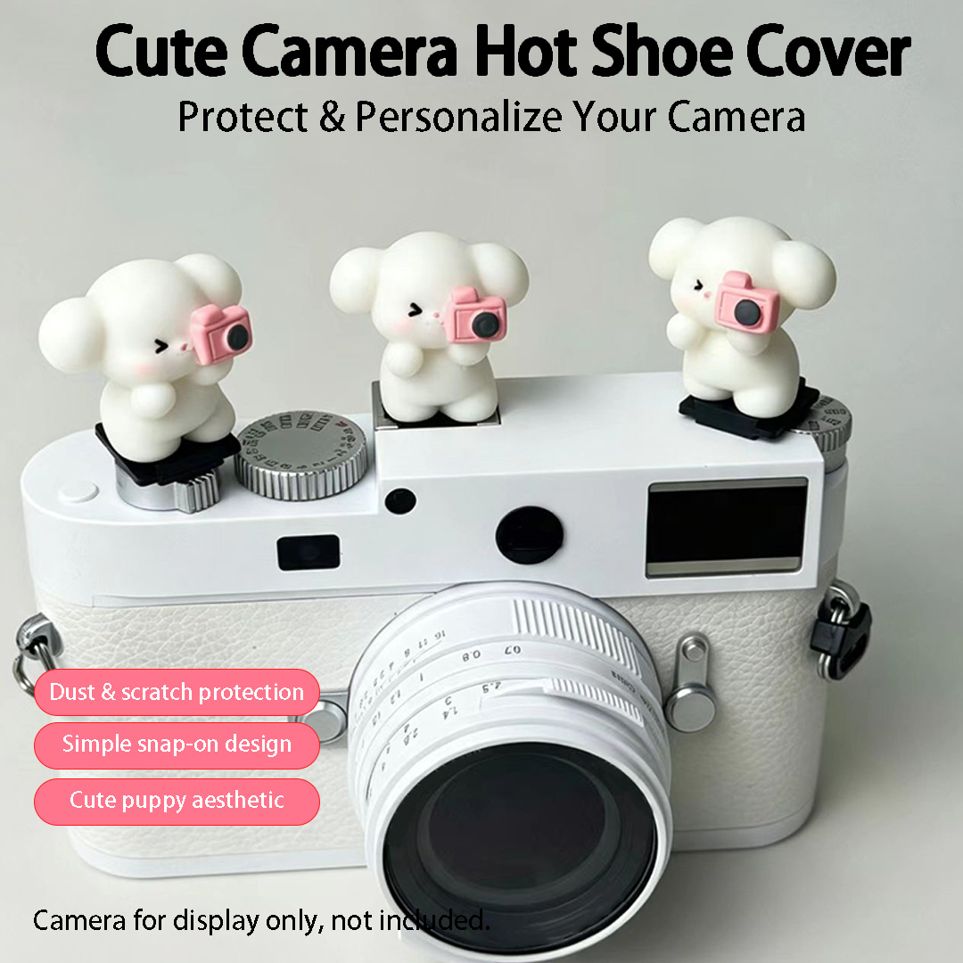 かわいい3D子犬カメラホットシューカバープロテクター(Can - Canon Camera Eos R8 のレビューと価格