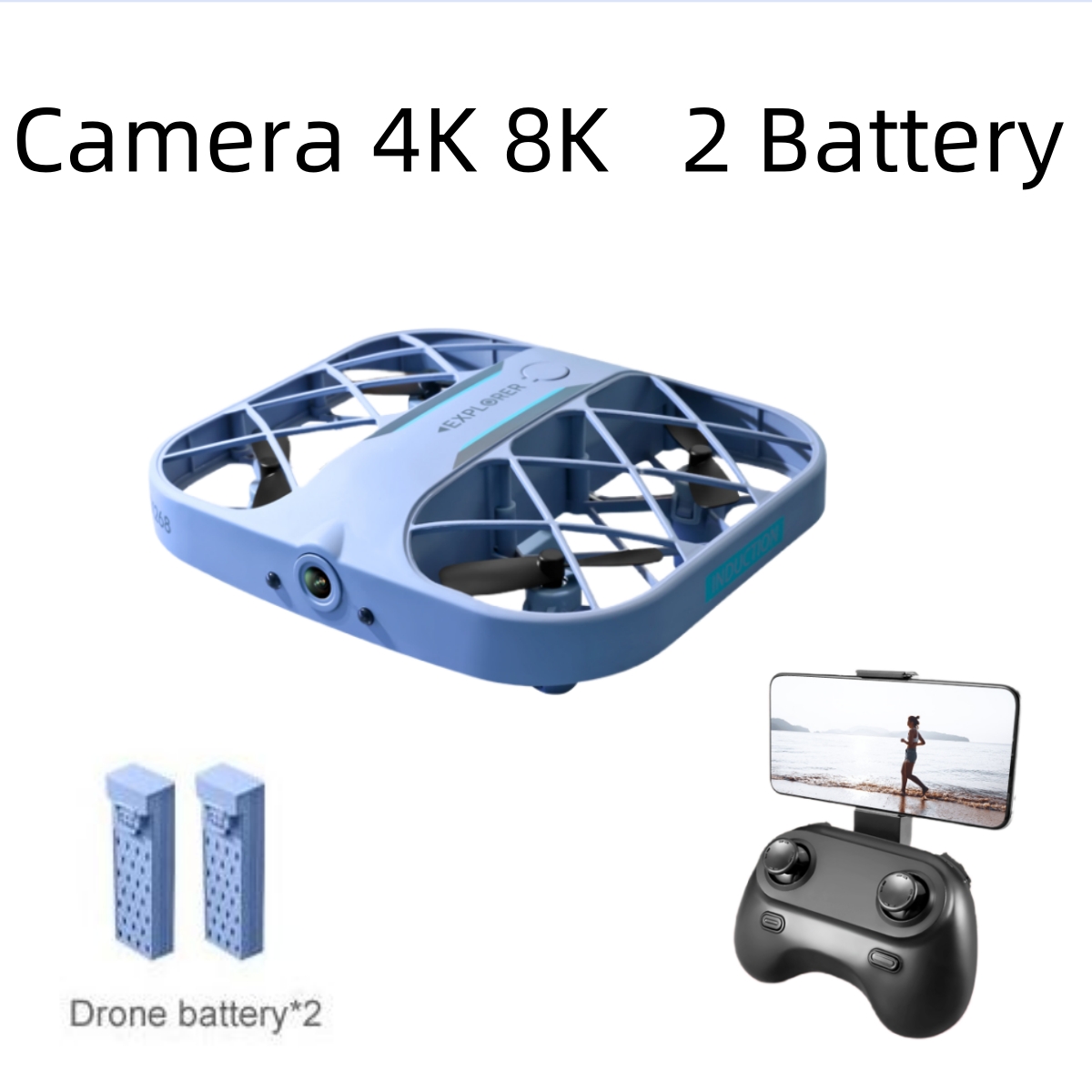 JJRC H107 FPV RCドローン(バッテリー2個付き - Drone Aerial Photography のレビューと価格