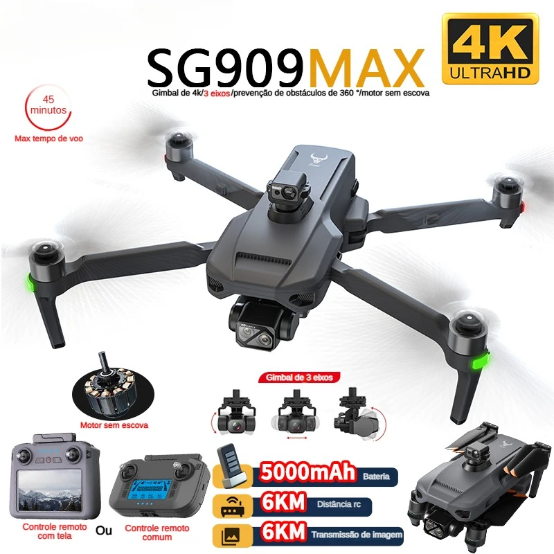 Drone Photogrammetry - プロのドローン,4kカメラ,3軸ジンバル,5g,ZLL-SG909障害物回避,タッチスクリーン,fpv,ブラシレス,rc,zll,360