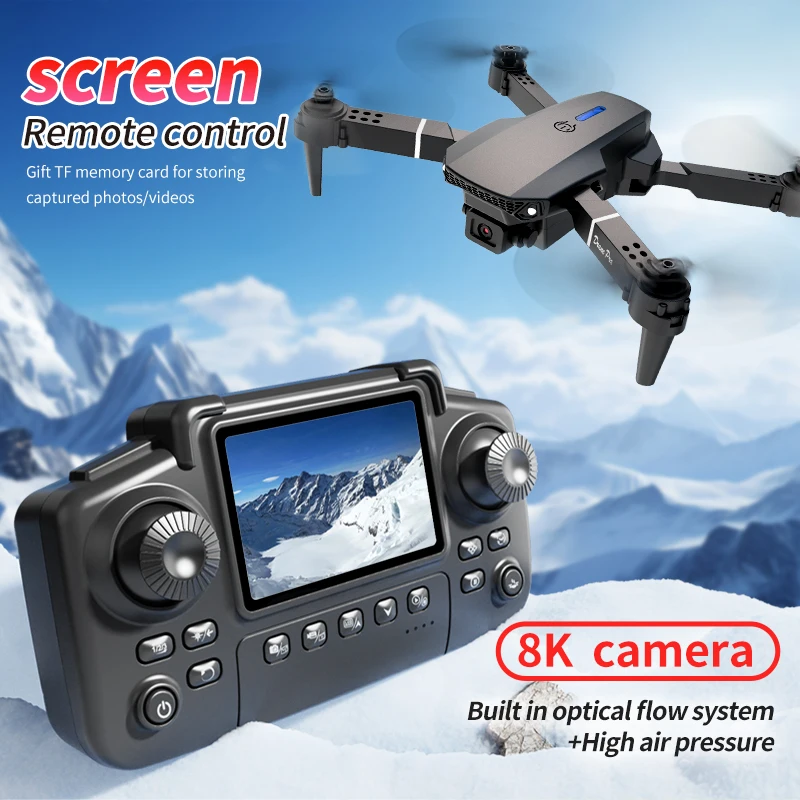 プロフェッショナルE88 PROドローン、スクリーン付き8K - Drone Photogrammetry のレビューと価格
