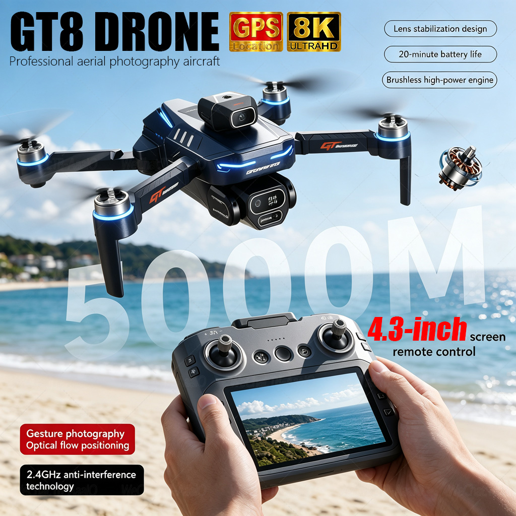 NEW GT8 HD RCドローン 4Kプロフェッショナルデ - Drone Photogrammetry のレビューと価格
